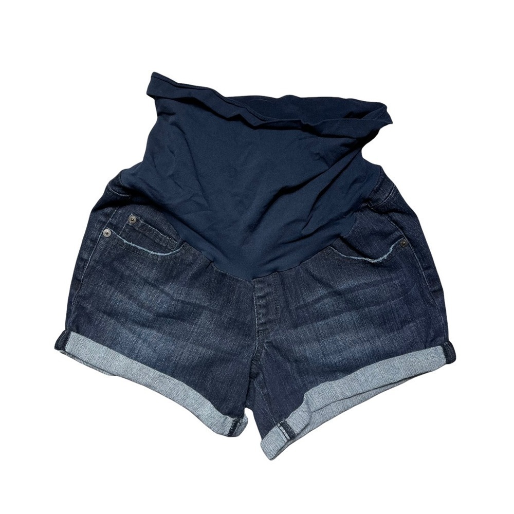 Luxe Essentials Denim L.E.D. Maternity Denim Jean Shorts M